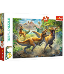 TF Puzzle - "160" - Fighting Tyrannosaurs